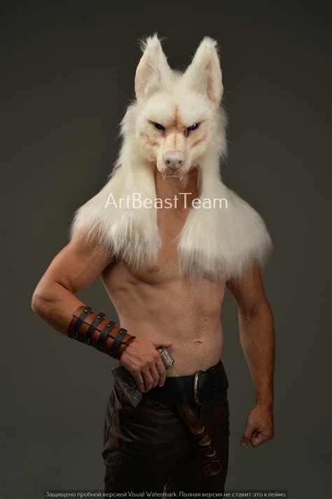 werewolf costume tail|realistic werewolf mask.